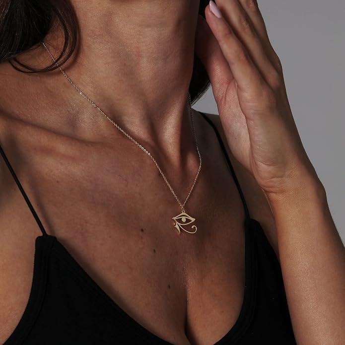 Collner 14K Gold Heart Pendant Necklace for Women Dainty Star Necklace Tiny Evil Eye Choker Necklace Boho Crescent Moon Necklace Minimalist Jewelry