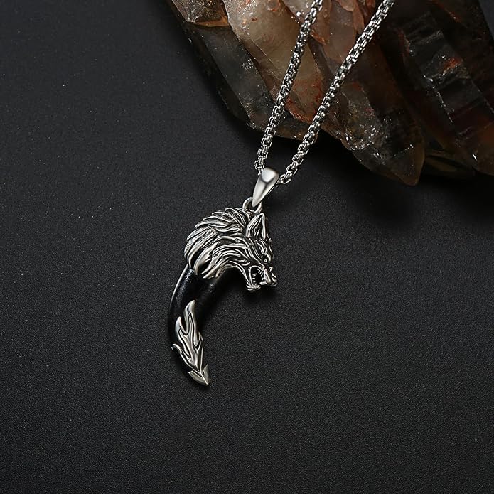 Viking Necklace for Men 925 Sterling Silver Nordic Viking Necklace Viking Amulet Jewelry Gifts for Men Women