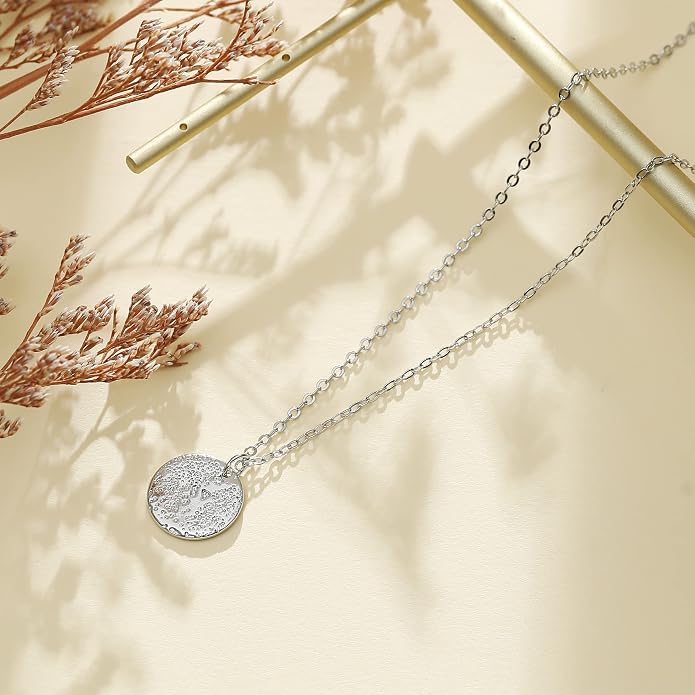 Collner 14K Gold Heart Pendant Necklace for Women Dainty Star Necklace Tiny Evil Eye Choker Necklace Boho Crescent Moon Necklace Minimalist Jewelry