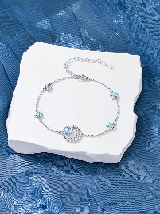 925 Sterling Silver Ankle Bracelet Evil Eye/Dolphin/Sea Turtle/Infinity/Wave Seashell/Hamsa Ankle Bracelet Adjustable Summer Beach Ocean Jewelry for Women