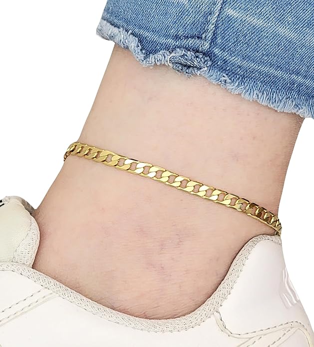 Gold Electroplated Anklet, Made in Korea