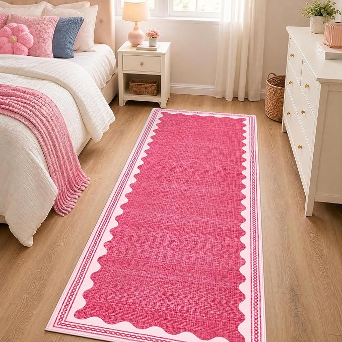 GarveeHome Scalloped Rug