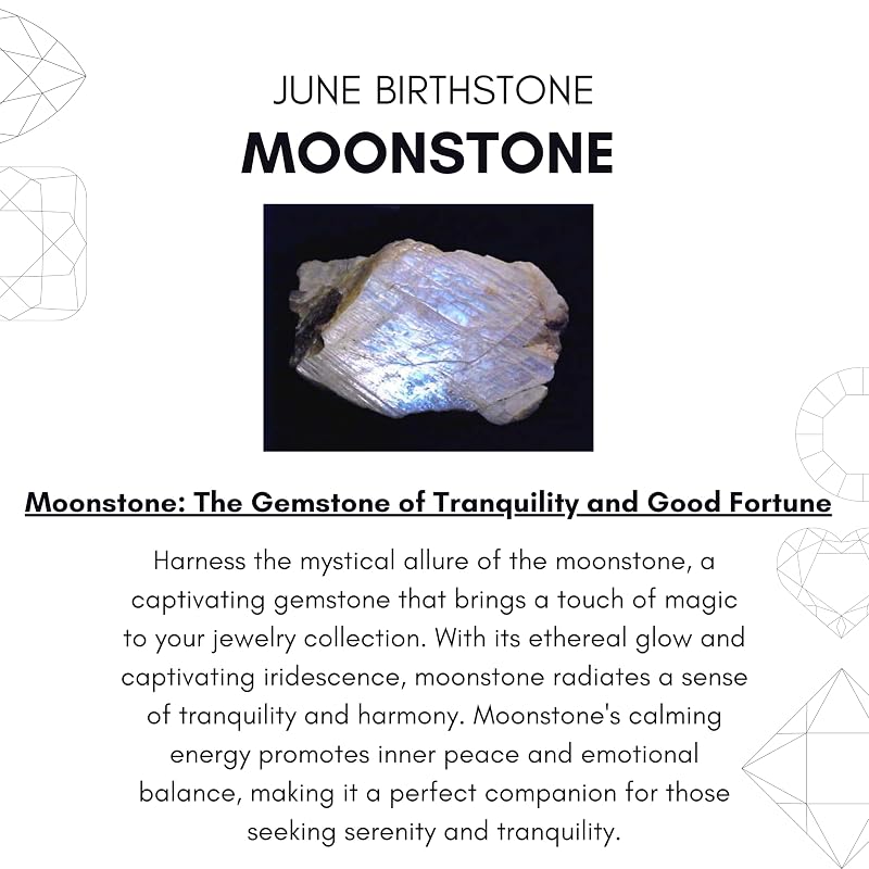 Moonstone Necklace for Women, Premium Beaded Gold Necklaces for Women - Tarnish Free 18K Gold Vermeil Certified S925 Classic Statement Necklace Gold Jewelry for Women - Mothers Day Gifts for Mom Wife