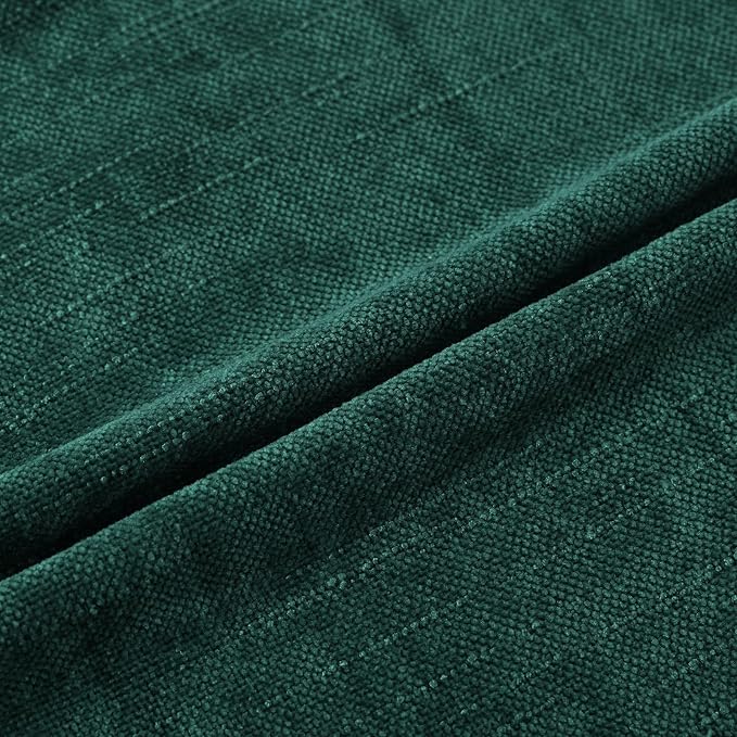 Set of 4 Soft Textured Decorative Throw Pillow Covers 24x24 Inch Cozy Farmhouse Cushion Cover Square Accent Pillow Cases for Bed Couch Sofa Living Room, Dark Teal