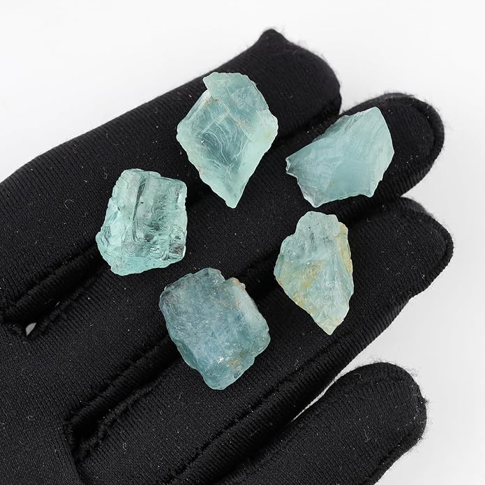 5pcs, Wholesale Raw Natural Gemstones and Crystals, Assorted Rough Stones, Bulk Loose Rock Supplies, DIY Crafts-Jewelry Making, Wire Wrapping, Gem Collection