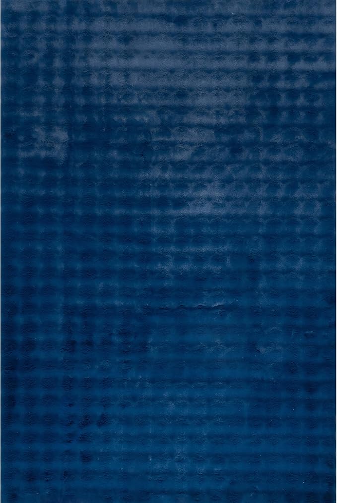 nuLOOM Jeni Navy Checkered Washable Area Rug, 8' x 10' | Nuloom Jeni Checkered 8' x 10' Machine Washable Area Rug for Living Room Bedroom Dining Room, Navy