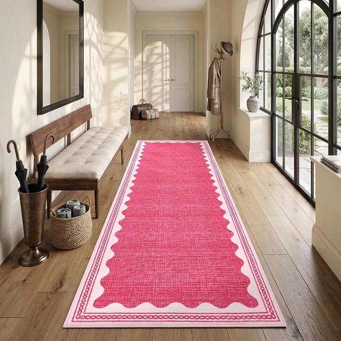 GarveeHome Scalloped Rug