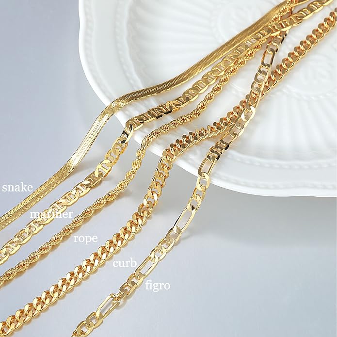 DEARMAY Gold Anklets for Women Waterproof, Non Tarnish14K Gold Plated Ankle Bracelets Set Stack, Summer Beach Jewelry Gifts for Vacation, Bikini Outfits for Women Mom Her