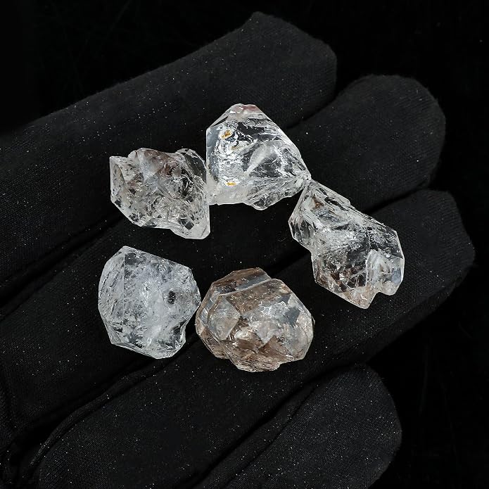 5pcs, Wholesale Raw Natural Gemstones and Crystals, Assorted Rough Stones, Bulk Loose Rock Supplies, DIY Crafts-Jewelry Making, Wire Wrapping, Gem Collection
