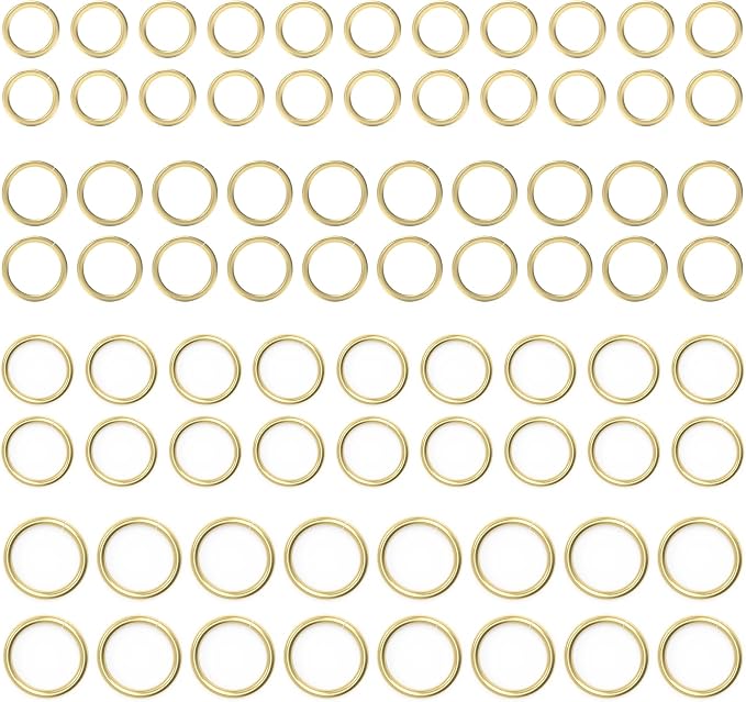 4/6/8/10MM 950PCS 14K Gold Jump Rings for Jewelry Making Non Tarnish Small Open Gold Filled Jump Rings for Necklace Earrings Bracelet Key Chains and DIY Craft