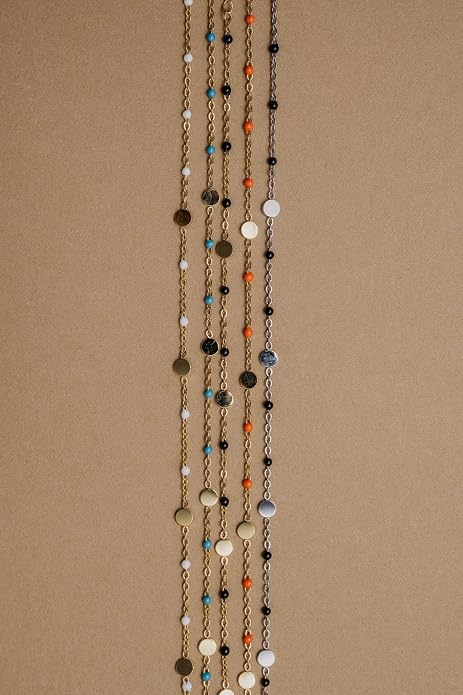 Alex and Ani Enameled Chain Coin Station Anklet