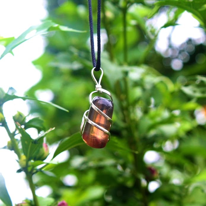 Ayana Crystals Fluorite Pendant Necklace – Natural Rainbow Fluorite Crystal for Clarity & Balance, Heart and Third Eye Chakra, Ethically Sourced, Ideal Pisces Birthstone Jewelry