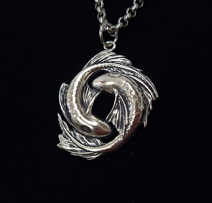 Yin Yang Necklace For Men Ancient Looking High Quality Pendant Jewelry - Yin Yang Gifts - Viking Jewelry for Men