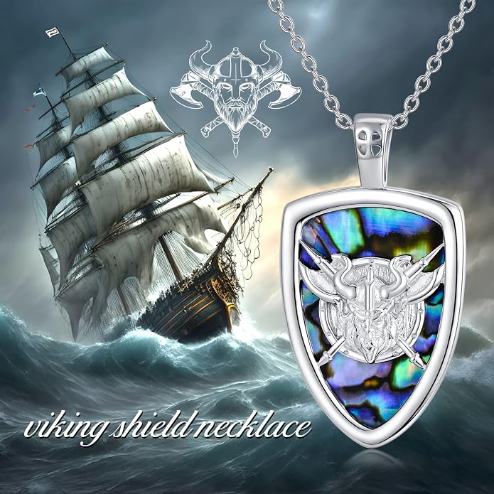 S925 Sterling Silver Poseidon Trident/Peace Sign/Coexist Peace Symbol/Pirate/Arrowhead/Flower of Life/Thor's Hammer Jewelry Necklace Gifts for Women Men