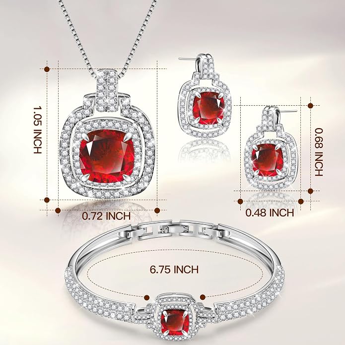 Celestial Whispers Crystal Jewelry Sets For Women Bracelet Necklace and Earrings Sets Idea Gift for Wife Girlfriend or Mothers