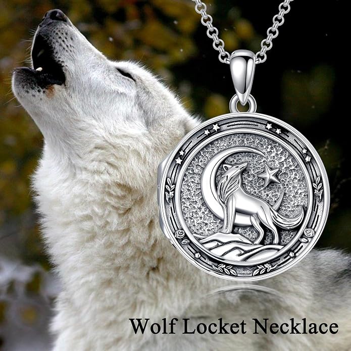 PELOVNY Locket Necklace That Holds Pictures 925 Sterling Silver Photo Locket Pendant Birthday Christmas Memorial Jewelry Gifts for Women Men