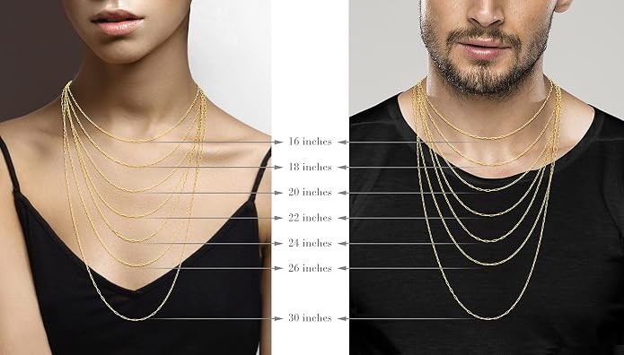 Miabella Italian Solid 925 Sterling Silver, 18Kt Gold Plated 2mm Paperclip Link Chain Necklace for Women, Made in Italy