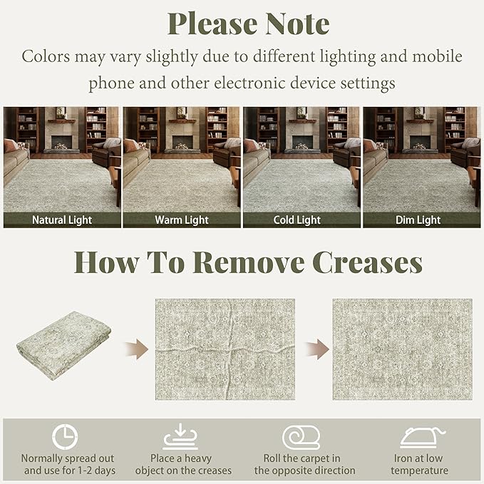 Machine Washable Entryway Small Area Rugs: Soft Non-Slip Low Pile Door Mat Indoor Entrance 2x3 ThrowRug for High-Traffic Areas Kitchen, Hallway, Farmhouse Decor