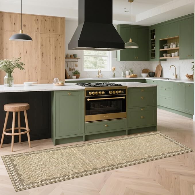 GarveeHome Scalloped Rug