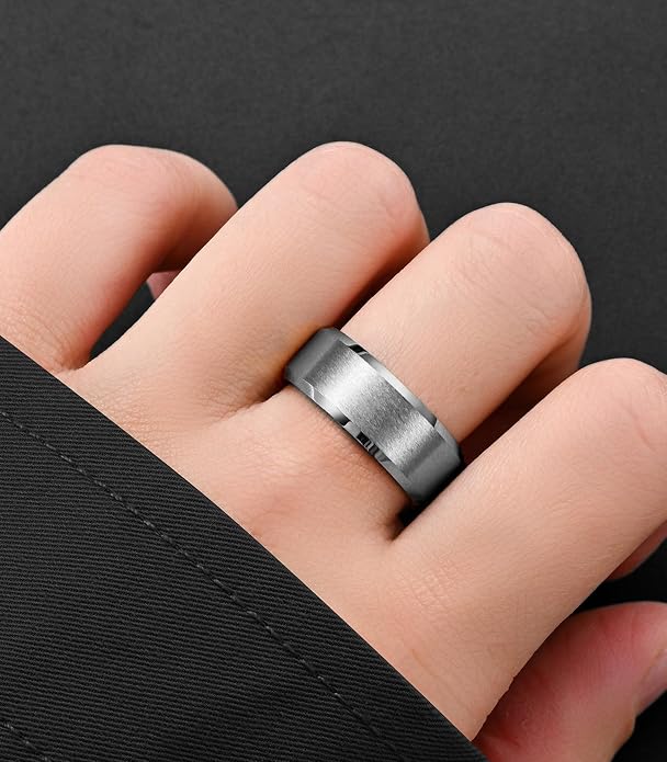 King Ring Tungsten 4/6/8/10mm Rings – Super Polished Matt Finish Tungsten Rings – Designed in USA