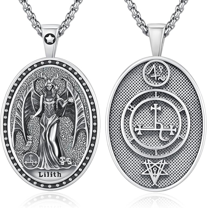 Witchy Jewelry for Women Men Nudo De Bruja Plata 925 Original Witches Knot Necklace Tetragrammaton Hecate Necklace Lilith Necklace Pentagram Necklace Cat Necklace Triple Moon Goddess Pendant Necklace