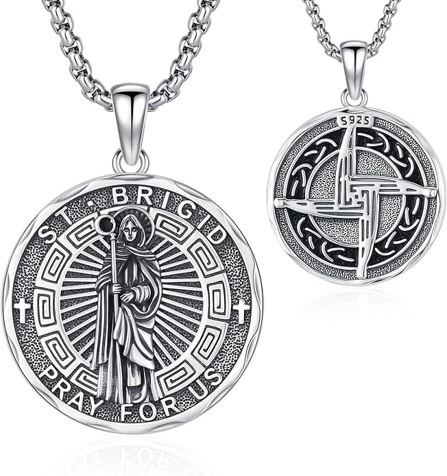 Hecate Wiccan Triple Moon Goddess Necklace Tetragrammaton Nudo De Bruja Plata 925 Original Sterling Silver Cat Moon Pendant Hekate Witch Necklace Amulet Witchy Jewelry Gifts for Women Men