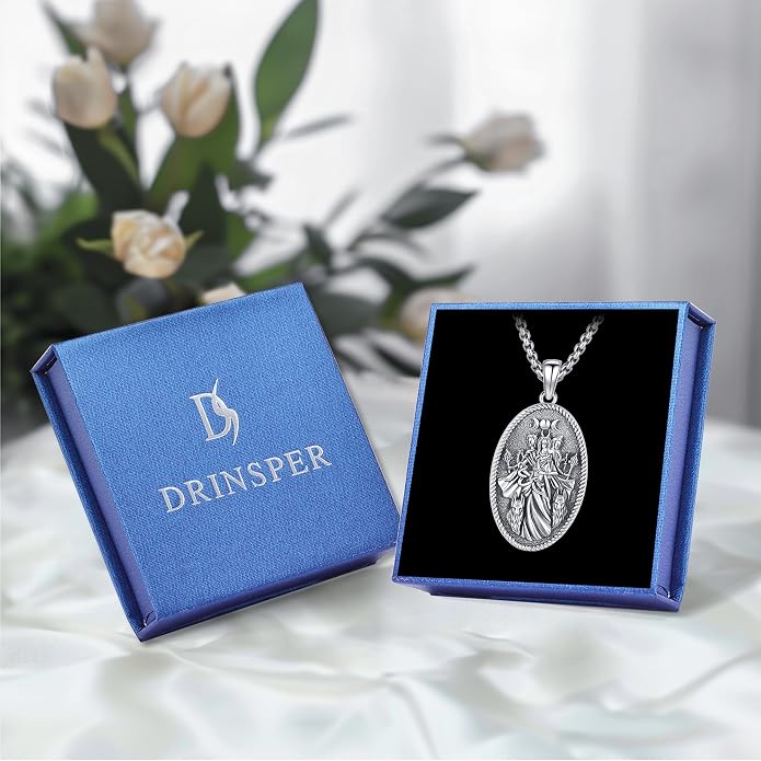 Hecate Wiccan Triple Moon Goddess Necklace Tetragrammaton Nudo De Bruja Plata 925 Original Sterling Silver Cat Moon Pendant Hekate Witch Necklace Amulet Witchy Jewelry Gifts for Women Men