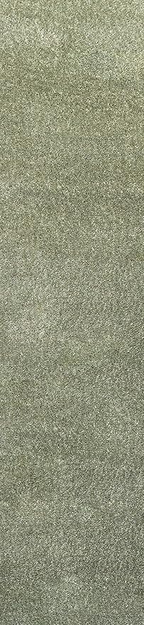JONATHAN Y Haze Solid Low-Pile Green Runner Rug 2x8, Coastal,Bohemian,Minimalist,Classic, Easy-Cleaning for Living Room,Bedroom,Kitchen,Pet Friendly,Non-Shedding (SEU100O-28)