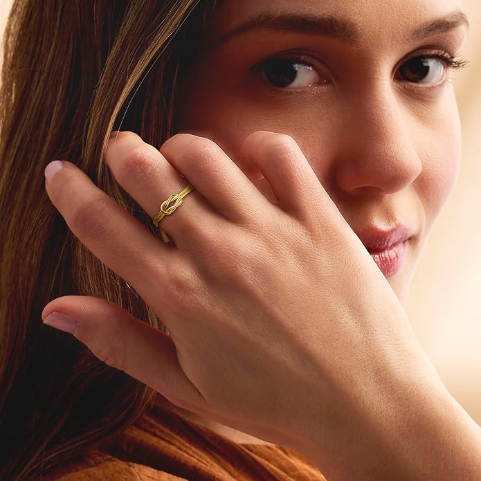 Pure Collection by Ross-Simons 18kt Gold Over Sterling Knot Ring