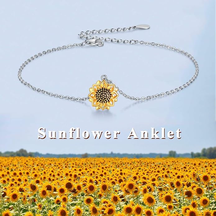 POPLYKE 925 Sterling Silver Infinity/Cross/Mermaid/Starfish/Pearl Anklet for Women Summer Jewelry