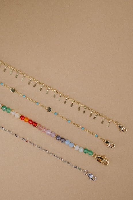 Alex and Ani Enameled Chain Coin Station Anklet