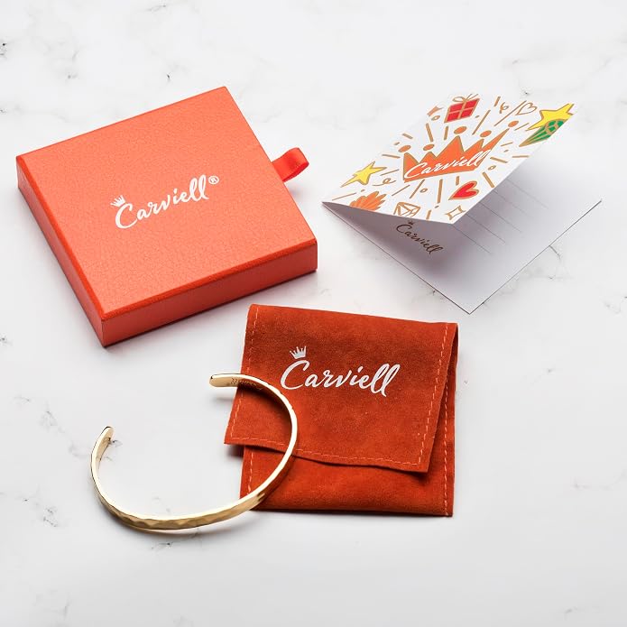 Carviell Bracelet - Gifts for Women – Inspirational, Friendship, Love, Mom, Daughter, Sister, Christian, Graduation, Memorial & Wedding Gifts – 100+ Phrases – Stainless Steel, Gift-Ready