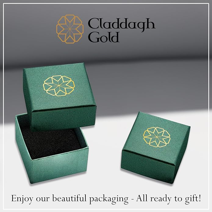 Claddagh Gold .925 Sterling Silver Initial Pendant Charm – Personalized Alphabet Letter Jewelry in 0.80mm or 0.55mm Block Font