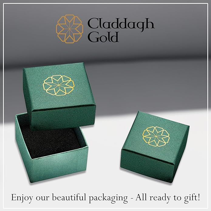 Claddagh Gold .925 Sterling Silver Initial Pendant Charm – Personalized Alphabet Letter Jewelry in 0.80mm or 0.55mm Block Font