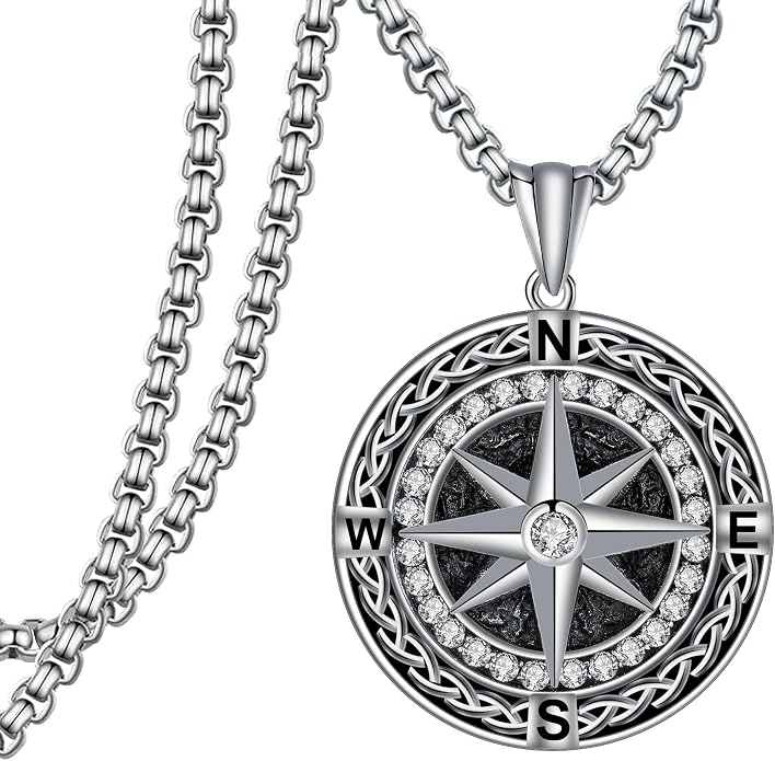 925 Sterling Silver Necklace for Men Women, Birthday Keepsake Jewelry Gifts for Mom Dad Friend
