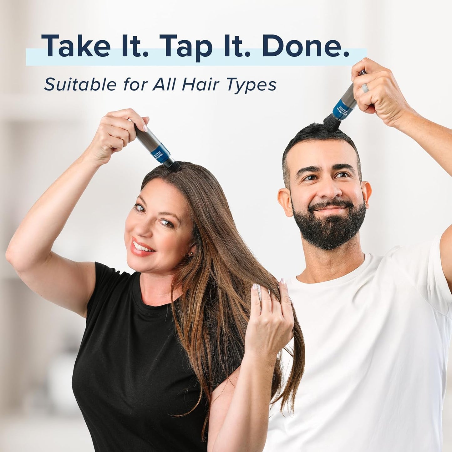 TRUHAIR Color Fibers Root Coverage & Density Booster | Quick-Apply Root Touch Up Hair Color | Natural Color Matching, Gray Hair Cover up to Color Gray Roots - 11 Hair Colors Available (Red)