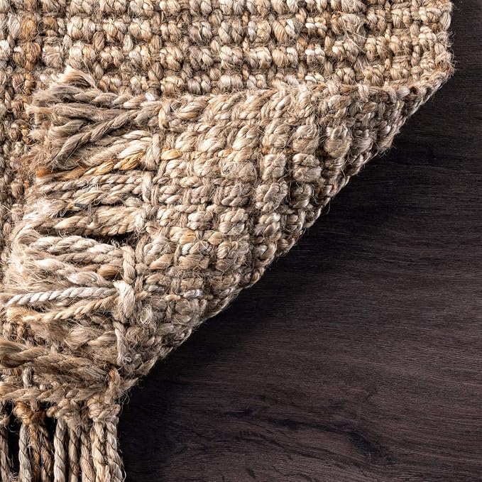 nuLOOM Daniela Natural Solid Flatweave Area Rug, 2' x 3'