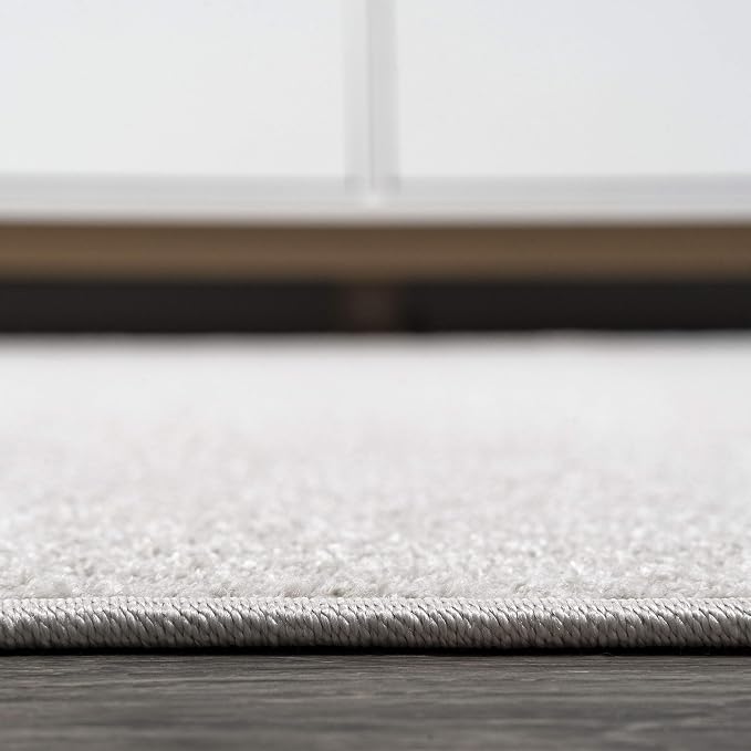 JONATHAN Y Haze Solid Low-Pile Ivory Indoor Area Rug 3x5, Coastal,Bohemian,Minimalist,Classic, Easy-Cleaning for Living Room,Bedroom,Kitchen,Pet Friendly,Non-Shedding (SEU100D-3)