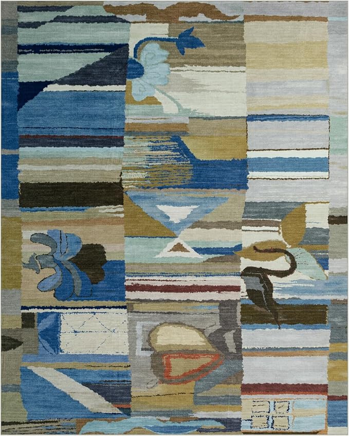 Washable Rugs 8x10 Area Rugs for Living Room,Bedroom,Dining Room-Modern Abstract Rugs with Non Slip Backing,Large Soft Carpet for High-Traffic Areas Nursery Farmhouse Home Office Decor