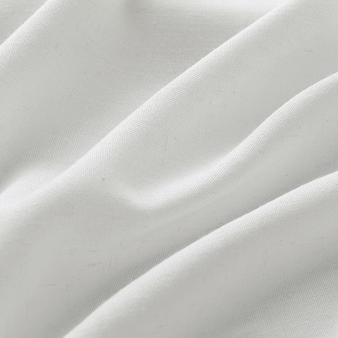 Off White 102 Inch Long Curtains Pinch Pleat Linen Curtains for Living Room 2 Panels Set Semi Sheer Light Filtering Boho Neutral 102 Inch Pleated Curtain with Hooks Floor Ceiling Bedroom Window 40x102