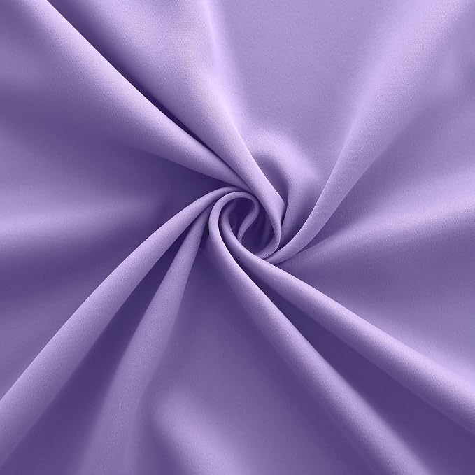 KOUFALL Lavender Curtains for Bedroom Girls 2 Panels Set Blackout Light Blocking Thermal Insulated Curtains for Teen Room Dorm Violet Lilac Purple 72 x 63 Inch Length