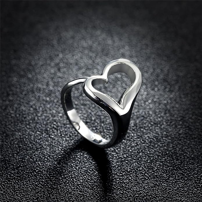 925 Sterling Silver Ring Minimalist Adjustable Rings Band Handmade Rings for Women Girls
