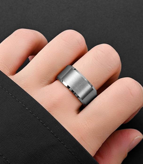 King Ring Tungsten 4/6/8/10mm Rings – Super Polished Matt Finish Tungsten Rings – Designed in USA