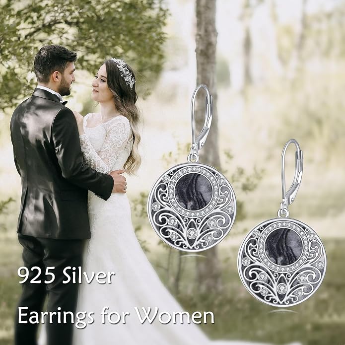 Teardrop Earrings Sterling Silver Filigree Irish Celtic Teardrop Drop Earrings Jewelry Gifts For Women