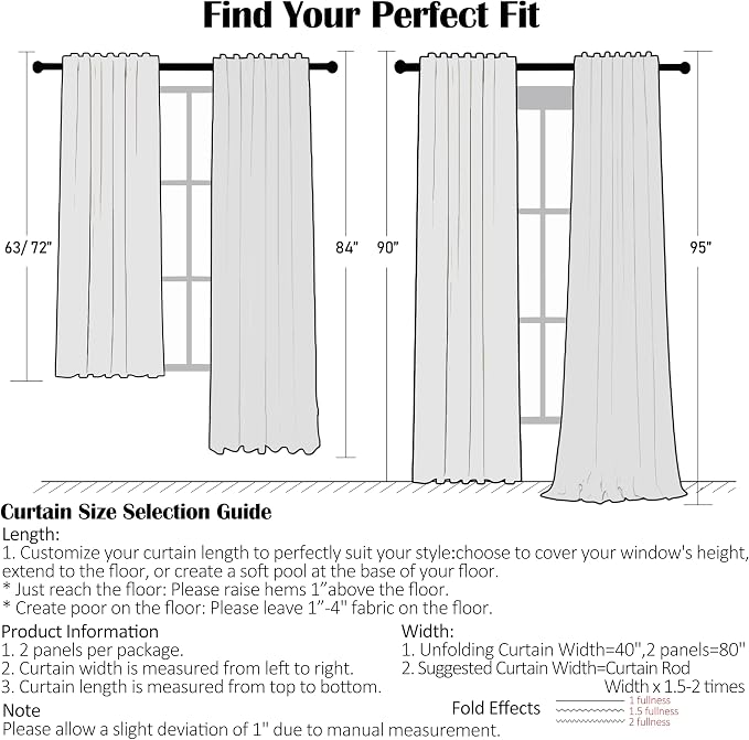72 Inch Sage Green Plaid Full Blackout Curtains,Gingham Drapes | Gingham Drapes,Farmhouse Thermal Insulated Energy Efficient Window Treatment for Living Room Bedroom,Rod Pocket Back Tabs