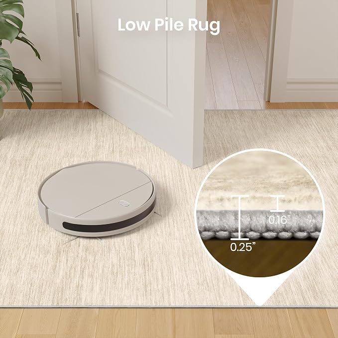 Valenrug Washable Rugs 9x12 - Non Slip 9x12 Area Rugs for Living Room, Stain Resistant Area Rugs for Bedroom, Foldable Machine Washable Area Rug(9'x12', Beige)