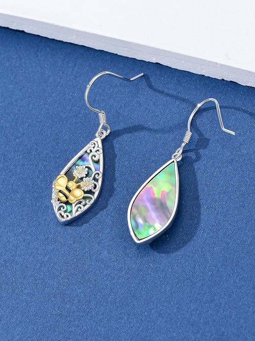 Seiyang Dangle Earrings 925 Sterling Silver Animal/American Flag/Turquoise Dangle Drop Earrings Jewelry Gifts for Women