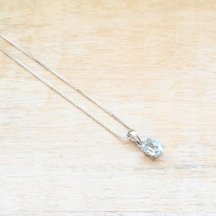 Birthstone Necklaces for Women Fine Jewelry Sterling Silver Dainty Infinity Pendant Anniversary Birthday Gifts for Her Wife Mom Lady Daughter, Chain 18"