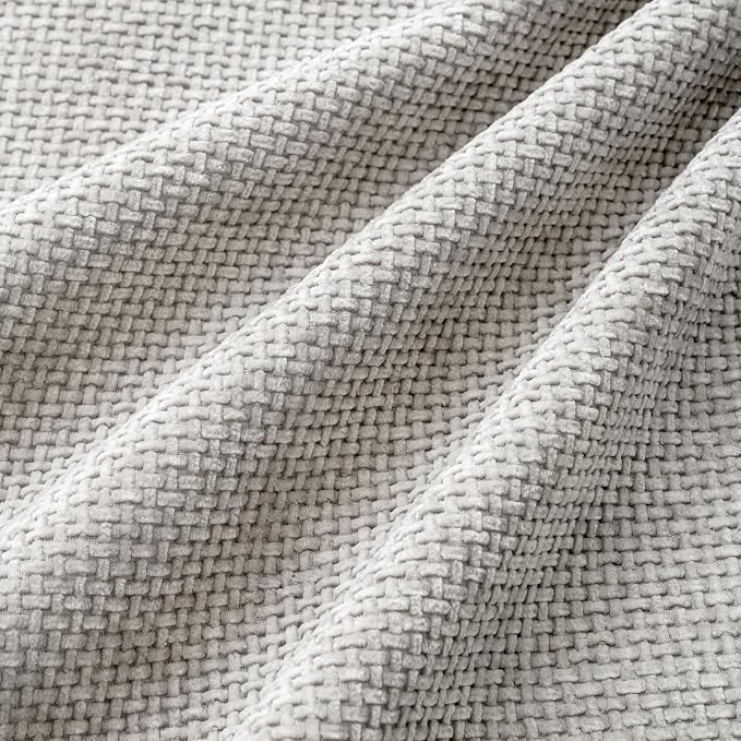 MIULEE Pack of 4 Couch Throw Pillow Covers 20x20 Inch Light Gray Soft Decorative Chenille Pillow Covers Farmhouse Accent Cushion Covers for Boho Spring Home Decor Sofa Bedroom Living Room