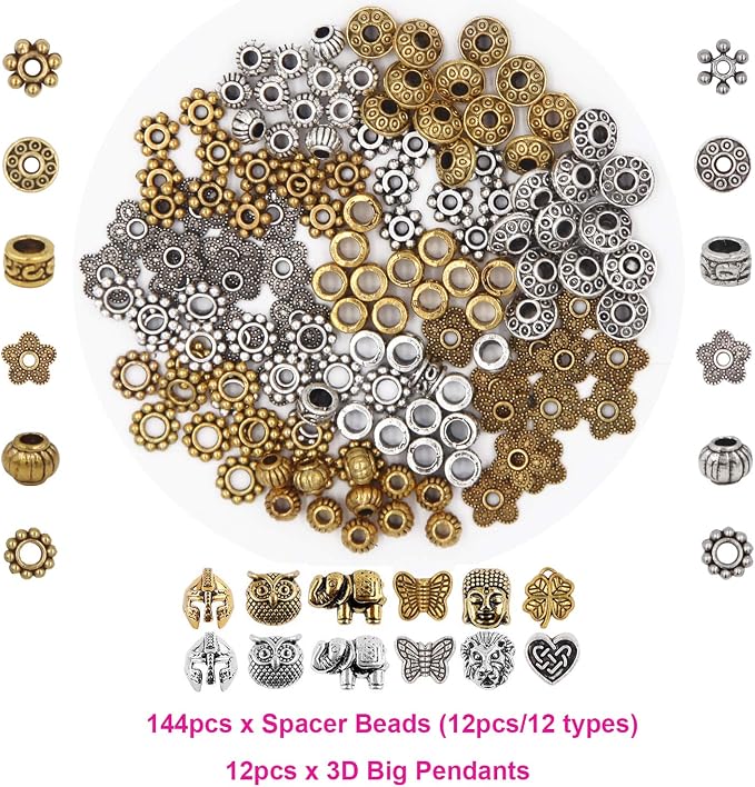 EuTengHao 810Pcs Color Lava Rock Beads Stone Chakra Beads Spacer Beads Kit with Volcanic Gemstone Crystal String for Diffuser Essential Oils Yoga Bracelets DIY Jewelry Making Supplies (4mm 6mm 8mm)